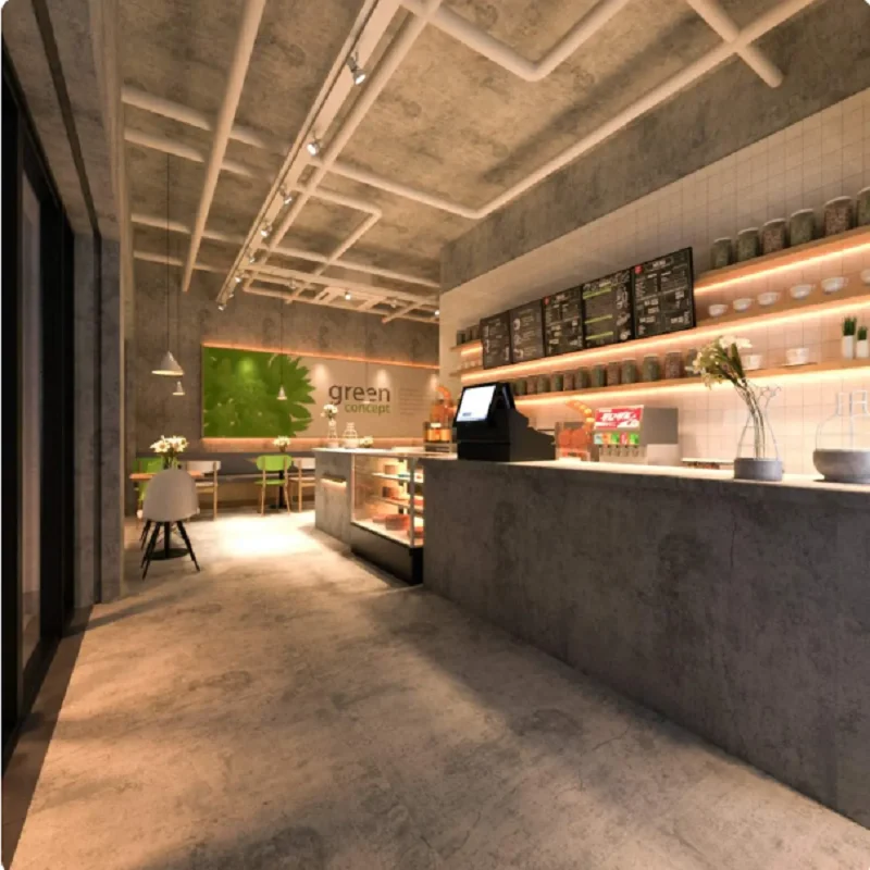 Самоклеящиеся водонепроницаемые обои из ПВХ промышленные цементно-серые