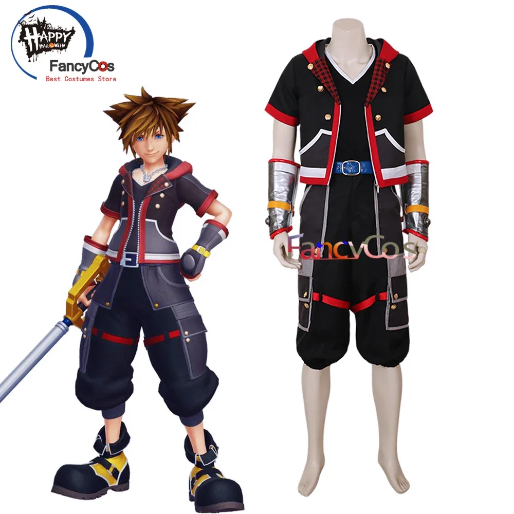Костюм для косплея по мотивам игры Kingdom Hearts III Sora костюм взрослых Deluxe сделанный на