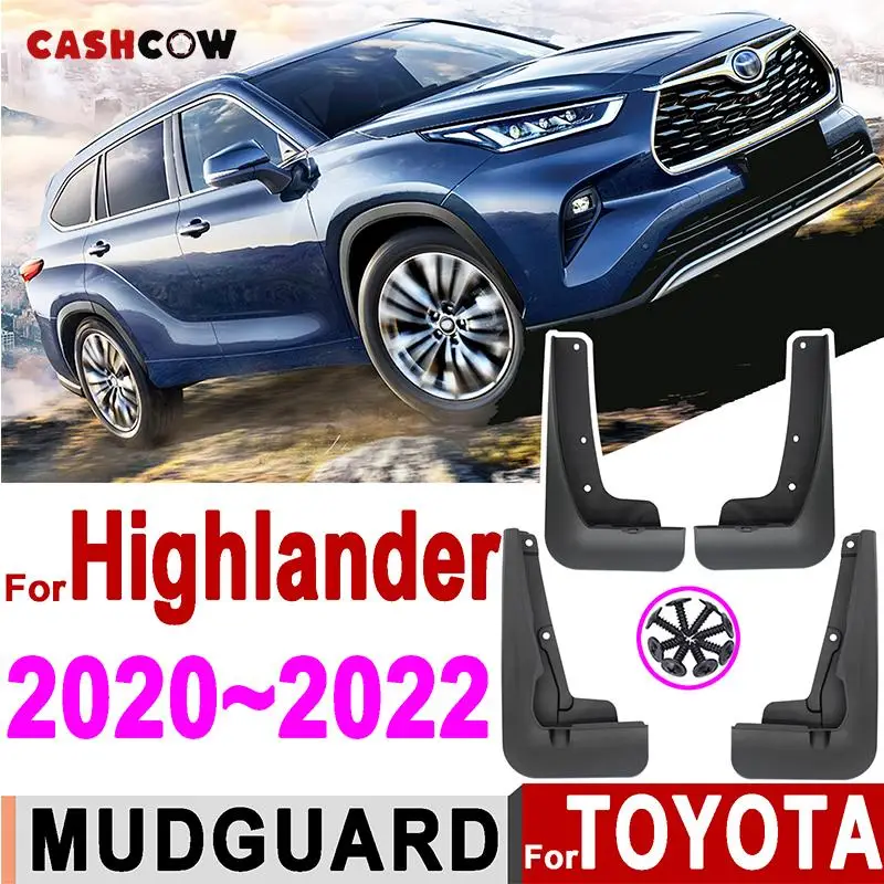 

4 шт. брызговики для Toyota Highlander Kluger 2020 2021, брызговики, брызговики, вкладыши на крыло, передние и задние колеса, шины