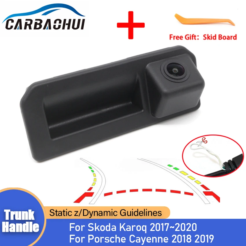 

170 Degree HD Waterproof 1080x720P Special Vehicle Rear View Camera For Skoda Karoq 2017~2020 For Porsche Cayenne 2018 2019 ​