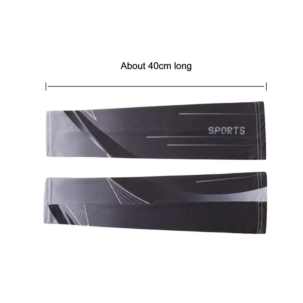 

1 Pair Practical Cycling Arm Sleeves Non-slip Anti-deformation Multicolor Anti-drop Summer Sports Sleeves