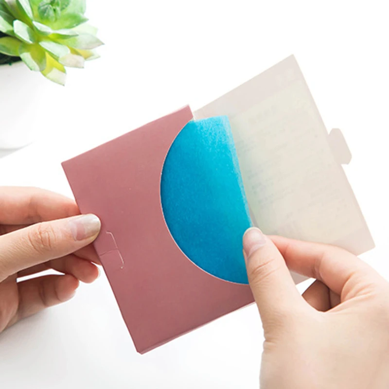 

100 Sheets/lot Oil Blotting Paper Portable Oily Skin Oil Control Oil-absorbing Paper Face Cleaning Absorbent Paper Makeup Tool R