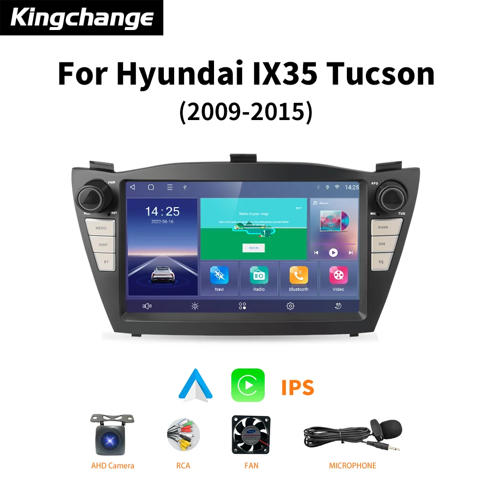 

Kingchange Android 11 Car Multimedia Video Player For Hyundai Tucson 2 LM IX35 2009-2015 Radio BT GPS DSP Navigation Carplay