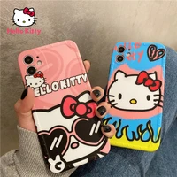 hello kitty phone case for iphone 78pxxrxsxsmax1112pro phone cute cartoon girl heart case cover