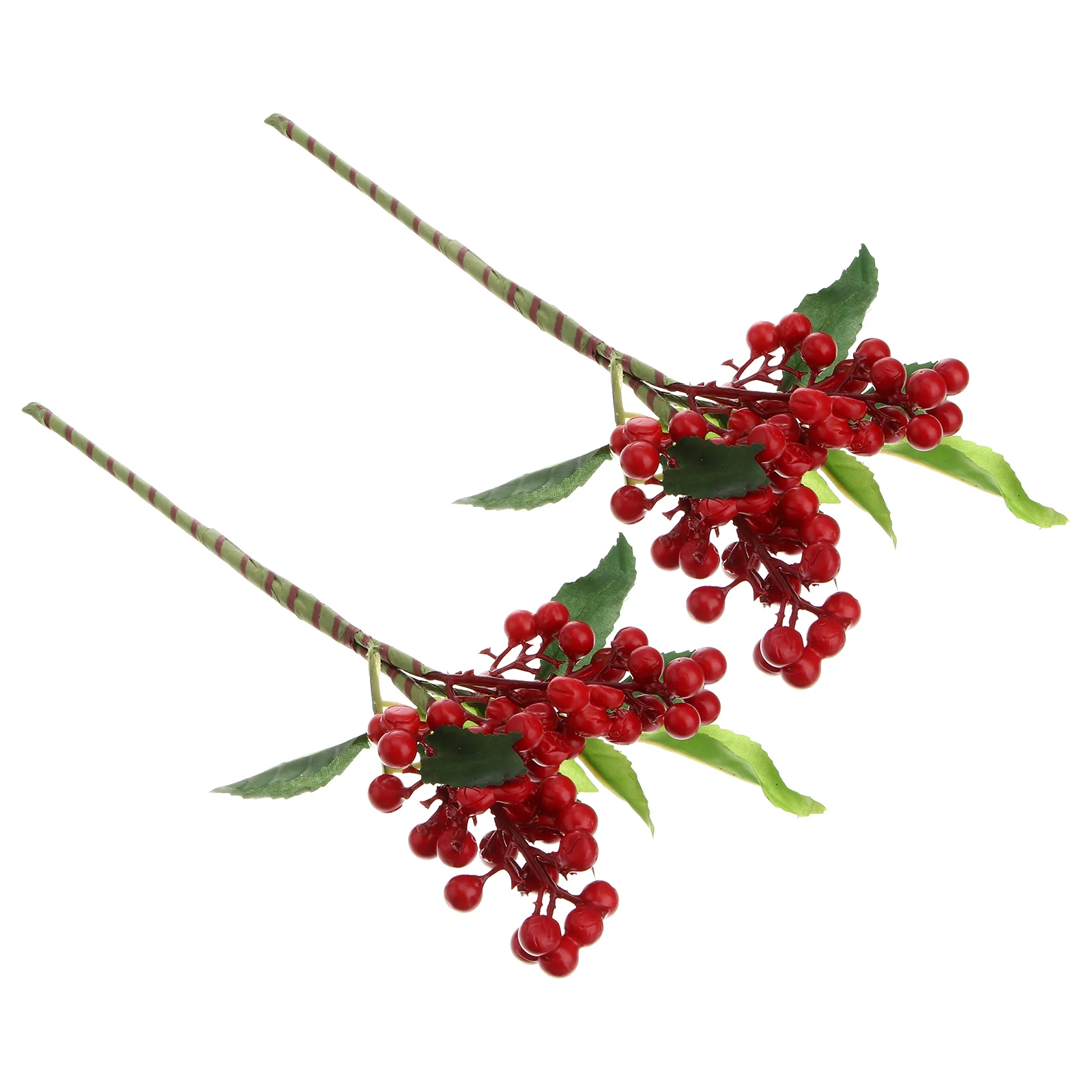 

Berry Artificial Christmas Red Berries Picks Holly Branches Stem Decoration Tree Lifelike Floral Spray Fake Pick Flowergreen