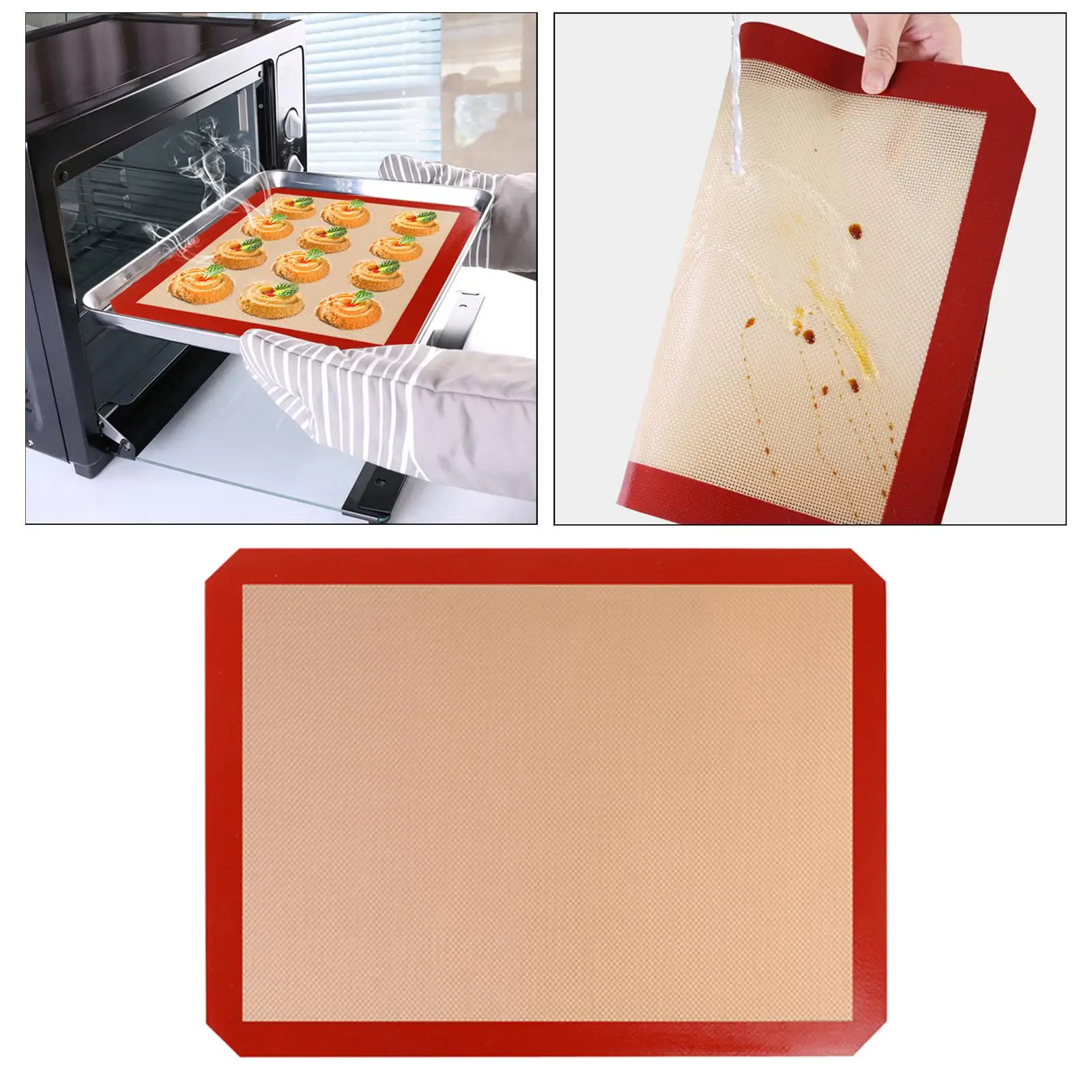 

Коврики для выпечки, термостойкий антипригарный поднос для выпечки, коврик для выпечки хлеба, тоста, пиццы