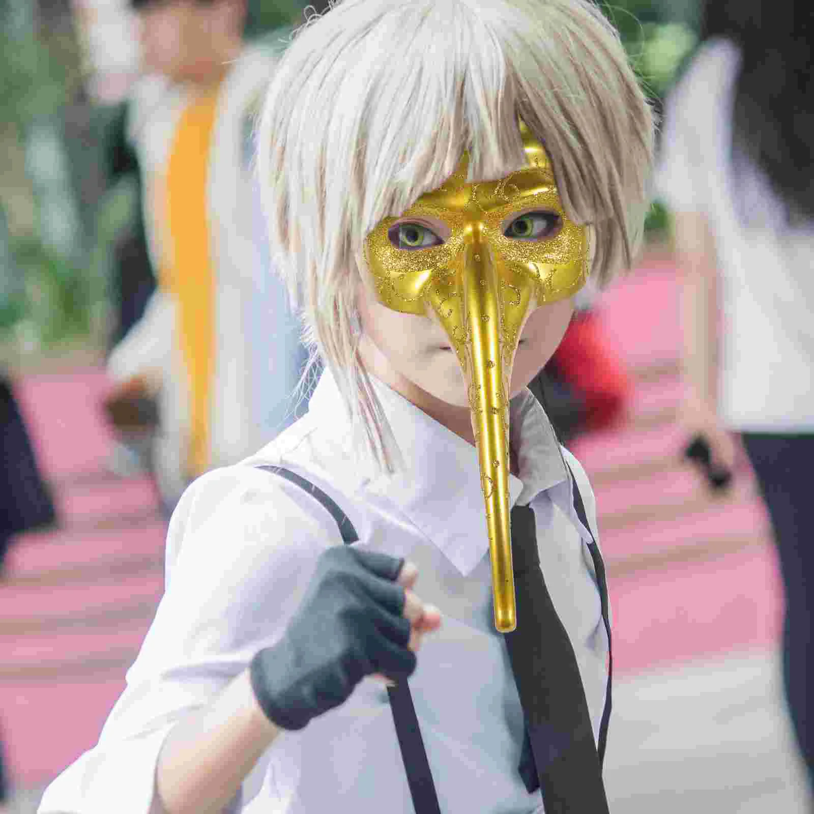 Маска с длинным носом Марди Гра для мужчин Хэллоуин Маскарад Опора Костюмы