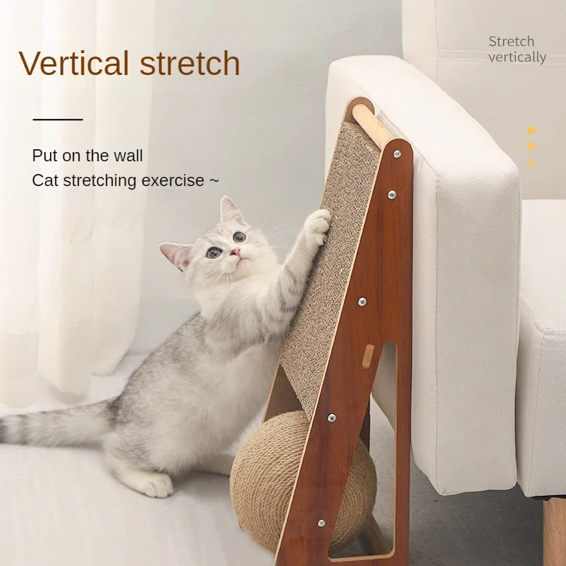 

Cat Scratching Board Dual-purpose Catching Ball Sisal Ball Wear-Resistant No Scratch Grinding Claw Cat Toy Pet Supplies