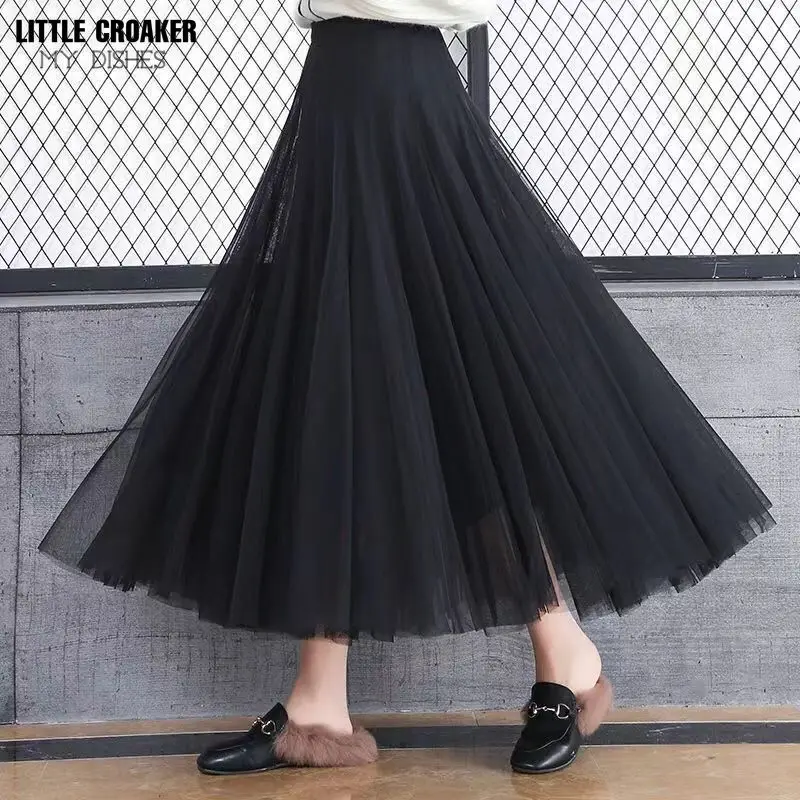 

Fashion Women Summer Long Maxi Skirts Vintage Casual Loose Faldas Saia Robe Femme High Waist Solid Skirt Jupe Party Skirt
