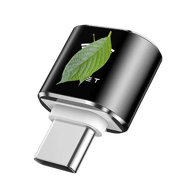 Автомобильный мини-конвертер с интерфейсом Type-C на USB A зарядный адаптер для Tesla Model