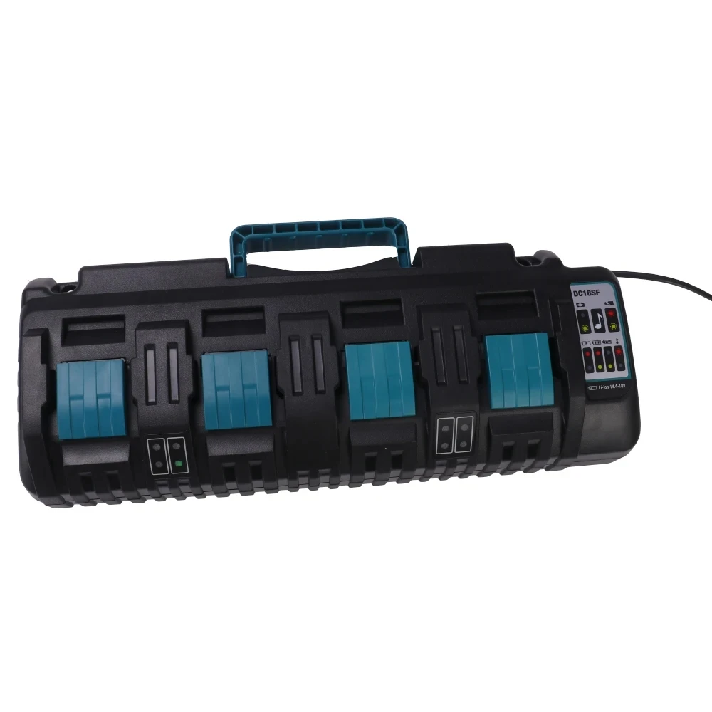 Зарядное устройство с 4 портами для Makita 14 В ~ 18 в Ач DC18SF BL1830 BL1430 DC18RC DC18RD USB портом
