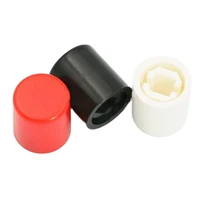 60pcs switch caps unisversial round type button cover ps 22f03 cap height 10mm red black white color wholesale