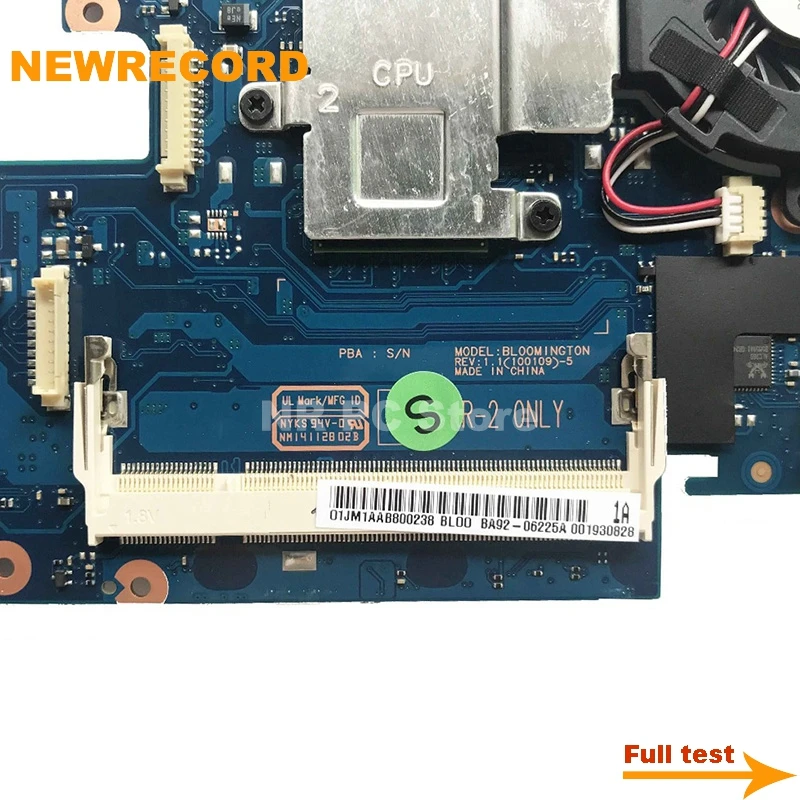 Для Samsung N148 N150 N220 N210 N140 N145 BA92-06225A материнская плата для ноутбука DDR2 |
