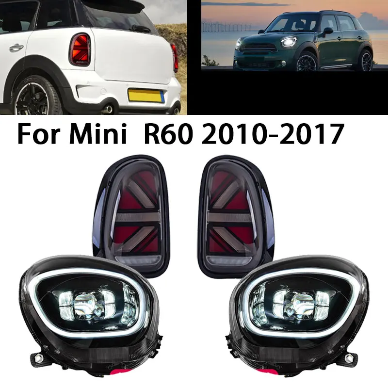 Светодиодные фары с задними фонарями для BMW Mini R60 2010-2016