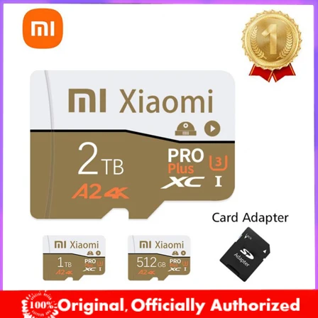 Xiaomi High Speed 2TB Micro TF SD Card 1TB 512GB 256GB 128GB 64GB 32GB 16GB Class10 SD/TF Flash Memory Card Mobile Phone