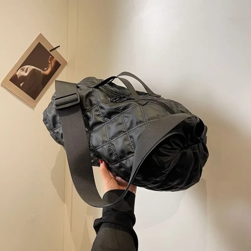 Твердые нейлоновые сумки через плечо большой емкости с ромбами Лидер продаж