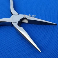 veterinary kirschner wire cutter flat nose pliers with serrated jaws bone forcep pin orthopedics pet surgical instruments