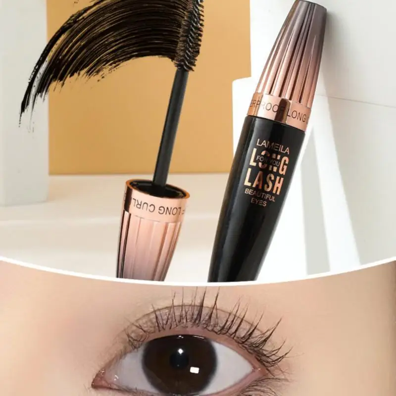 

Lasting Natural Long Mascara Thick Curled Not Dizzy Encrypted And Lengthened Makeup Spiral Brush Waterproof Sweat-proof Cosmetic