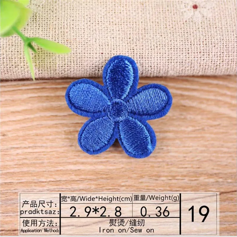 10PCS Cute Small Flower Patches Clothing Embroidery Iron On Applique Floral for Kids Bags Dress Clothes Cheap Patchs DIY - купить по
