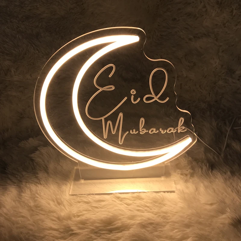 

ИД Рамадан Mubarak неоновый знак ИД Mubarak с базовыми украшениями лампа неоновые знаки ИД Mubarak Луна Декор вечерние принадлежности