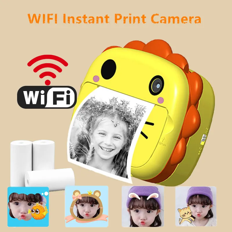 WIFI Kid Instant High-definition Print Camera Mini Thermal Printing Camera Toy Child Video Toys for Boys Girls Birthday Gift