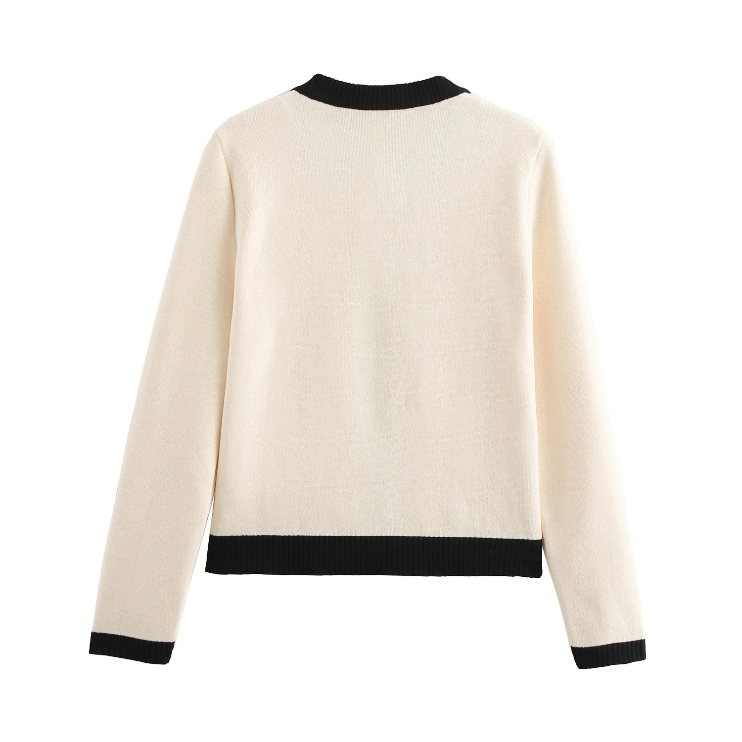 Вязаный кардиган с золотой нашивкой traf 2024 осень/зима новая мода