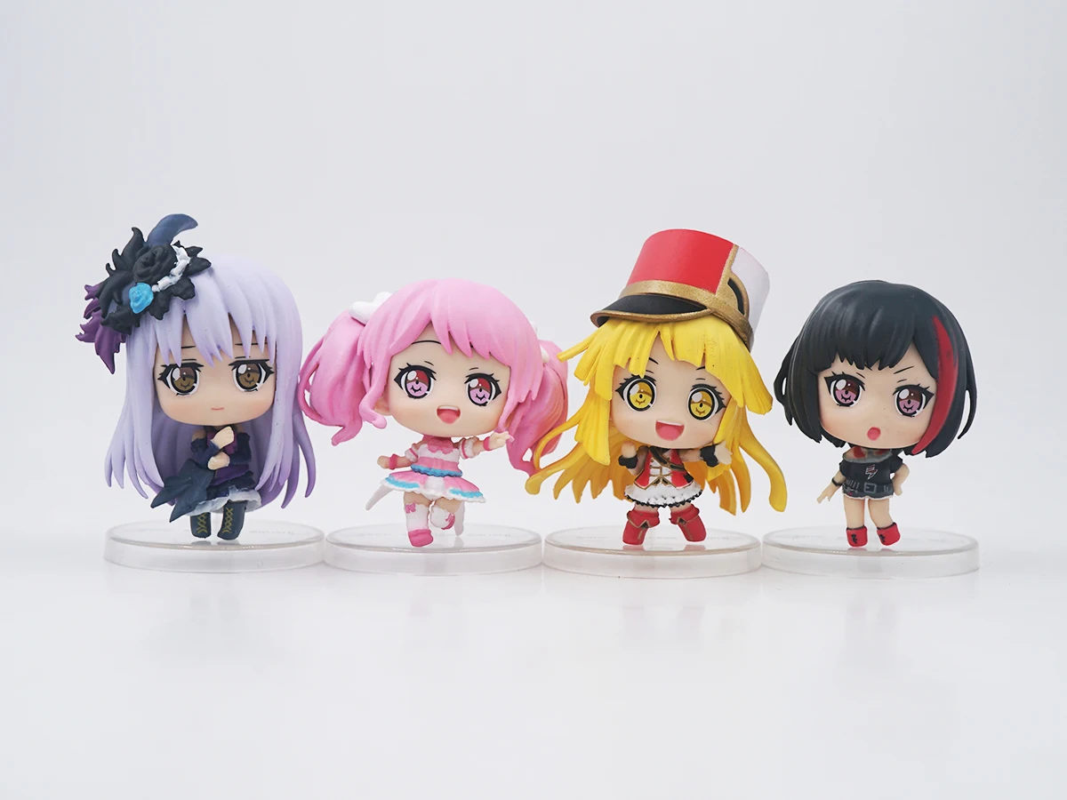 

Bang Dream! Q Version Poppin' Party Kasumi Hello Happy World! Kokoro Afterglow Ran Roselia Yukina Periphery PVC Anime Gift