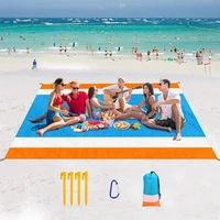 beach blanket sand free waterproof 200x210cm pocket picnic beach mat camping outdoor picknick tent folding cover beach mat