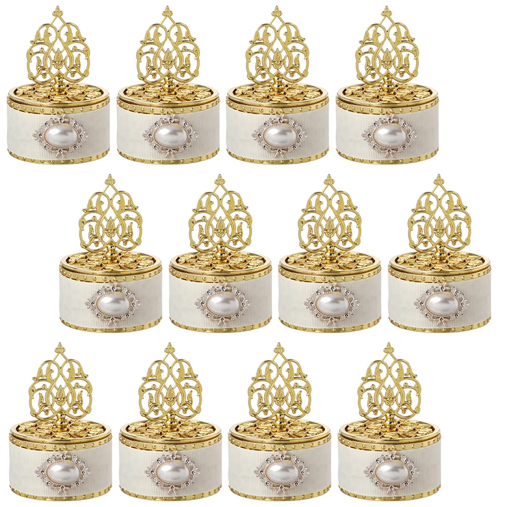 

12 Pcs Candy Box Plastic Container Cookie Containers Packaging Holder Bride Decor Birthday Goody Storage Boxes Party Favor