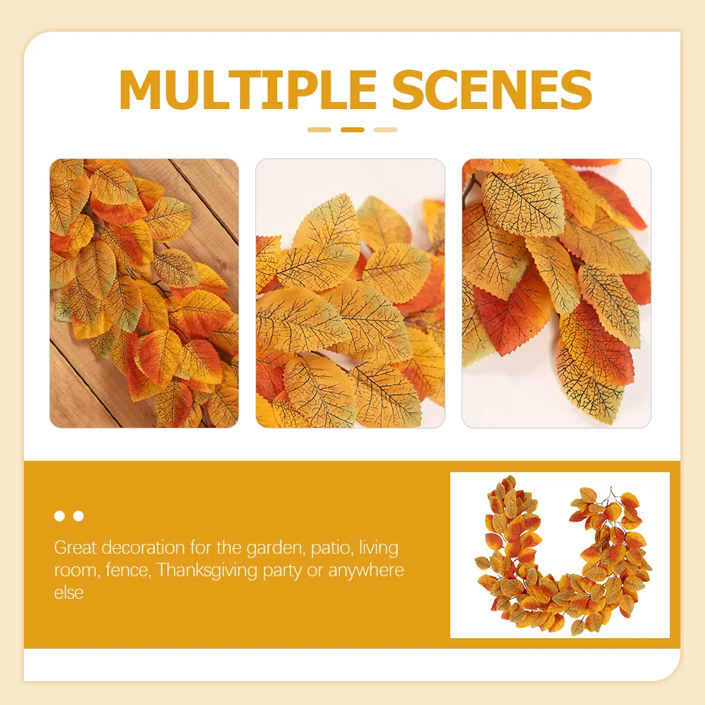 Гирлянда из искусственных листьев висящая лоза Рождество осень магнолия декор