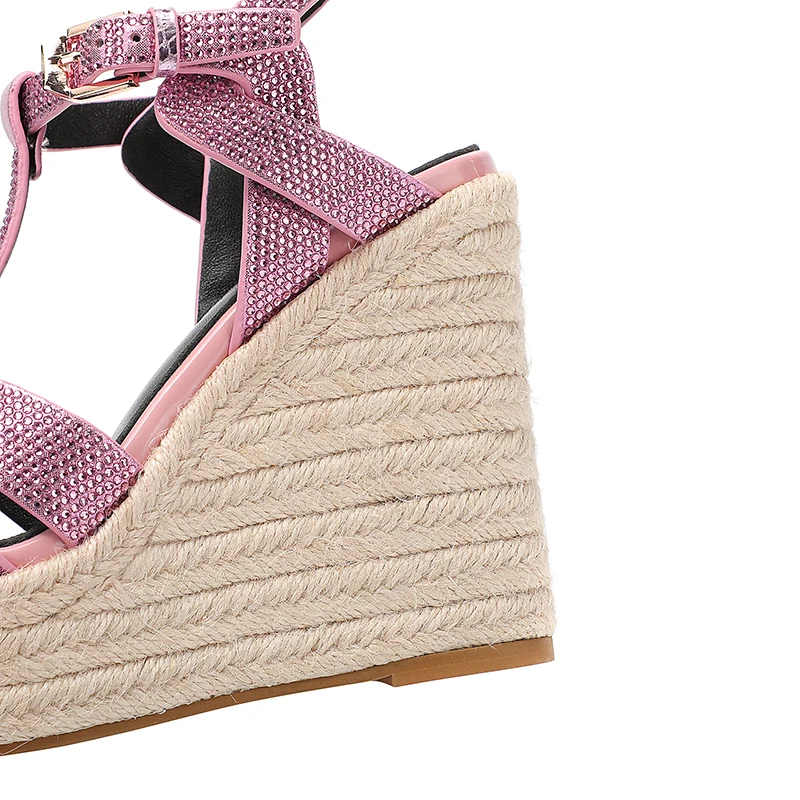 Fashion Classic Casual Super High Heel Hot Diamond Women's Sandals Wedding Party Fish Mouth Shoes Luxury Brand Sexy Single Shoes