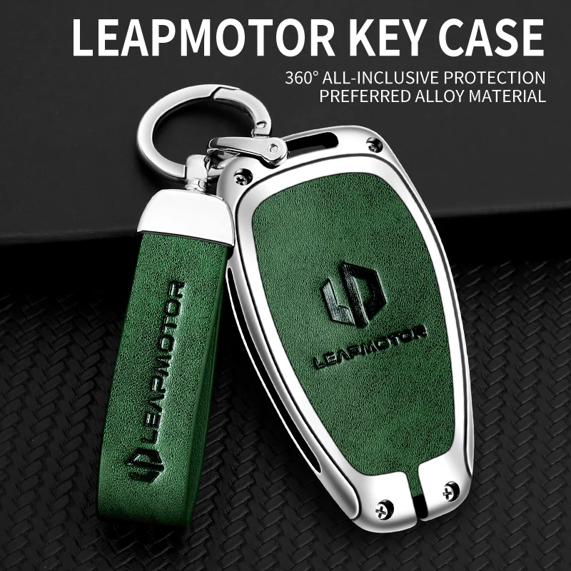 

Car Key Styling Protection Keychain Aluminium Alloy Car Key Cover Case For Leapmotor T03 S01 C11 C01 Type Auto Accessories