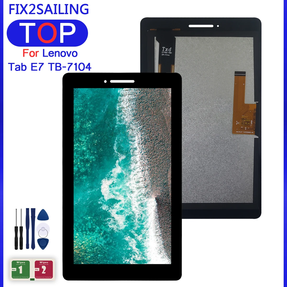 Для Lenovo TAB E7 TB-7104 TB-7104I TB-7104F 7104 ЖК-дисплей и цифровой преобразователь сенсорного