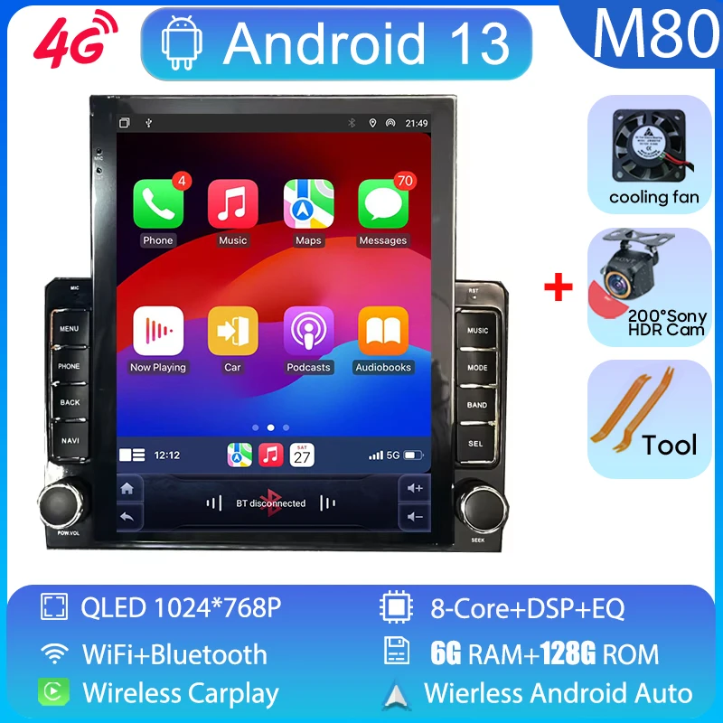 

Автомагнитола 2 din Carplay DSP для Citroen Berlingo 2 B9 2008-2019, мультимедийный видеоплеер, GPS-навигация, Android No 2din