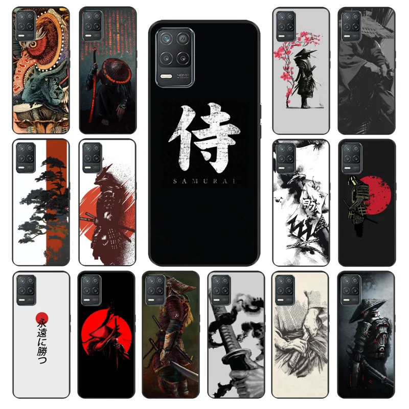 

Japanese samurai style Phone Case for OPPO Realme GT 2 Pro X2 Pro XT C25S 8 7 6 Pro 6i GT Master C3 C21 C21Y C11 X3 SuperZoom
