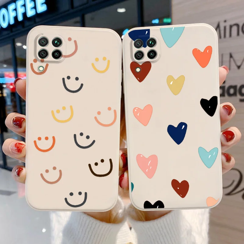 

Love Heart Case For Huawei P30 Lite P40 P50 Pro Honor 50 70 X8 9X 20 Pro 20S Cover Nova 7i Y9 Y6 Prime Y6 Pro 2019 Silicon Capa