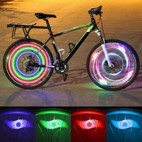 bicycle wheel spoke light led neon waterproof color bike safety warning light cycling light 3 lighting mode bicycle accessories