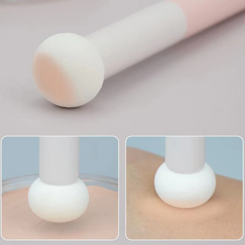 

1Pc Small Mushroom Head Puff Round Sponge Foundation Brush Beauty Egg Air Cushion Makeup Ball Sponge Latex-free Concealer
