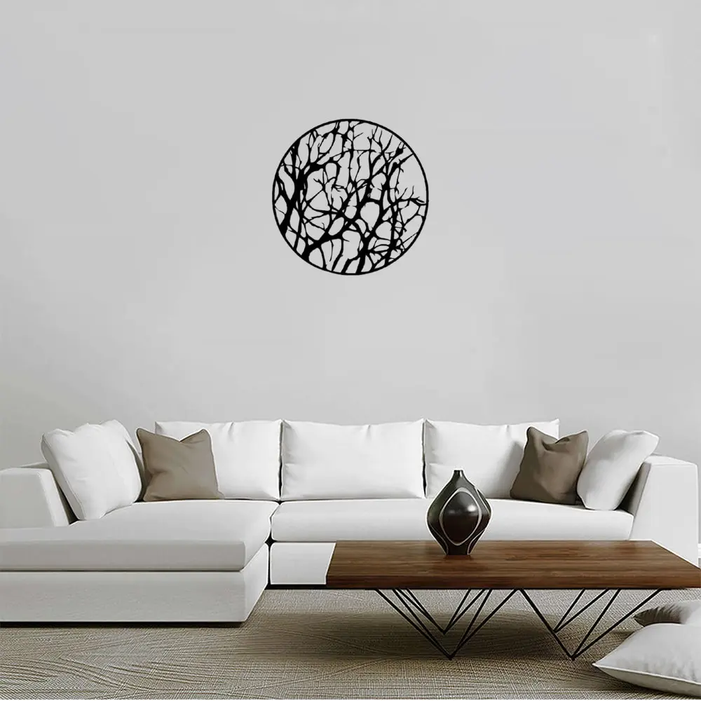

Forest tree Metal wall art decor laser cut hanging indoor outdoor home office decorative garden bedroom living room plaque