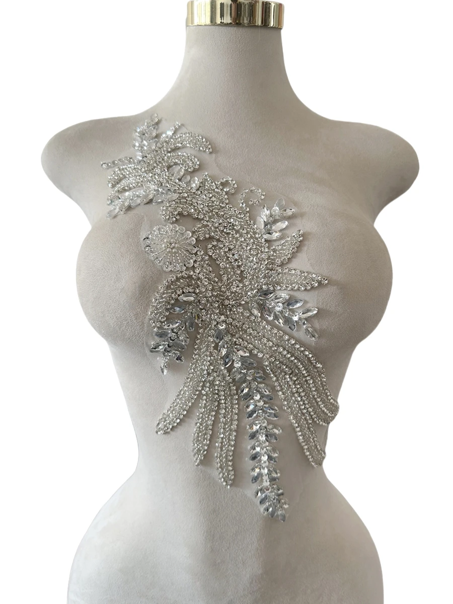 Т55Л # Чистый лиф ручной работы кружевная аппликация ручное шитье отделка из