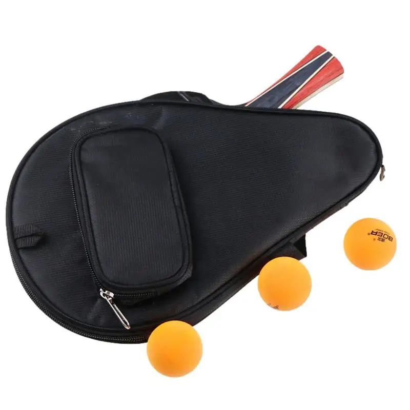 

Table Tennis Paddle Case Dustproof Oxford Colth Table Tennis Paddle Case Bat Bag Racket Case Foamed Cushioning With Zipper