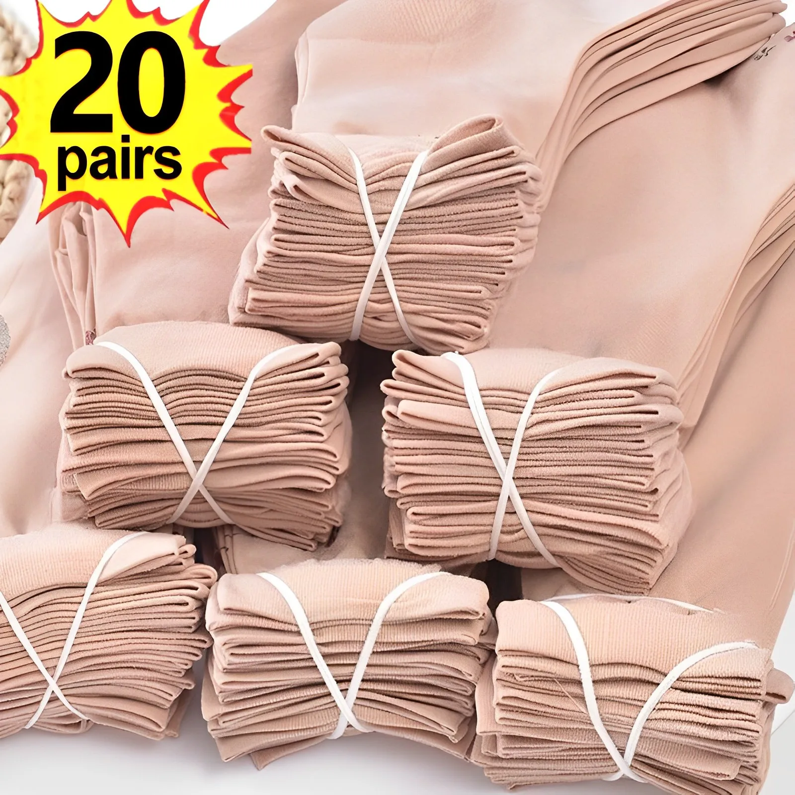 20Pairs Women Socks Summer Transparent Crystal Silk Sock Sexy Black Skin Color Elastic Silky Ankle Short Socks for Girls Socks