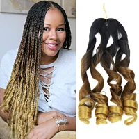 dansama synthetic 20inch loose wave crochet hair curl braiding hair pre stretched loose body wavy synthetic hair extensions