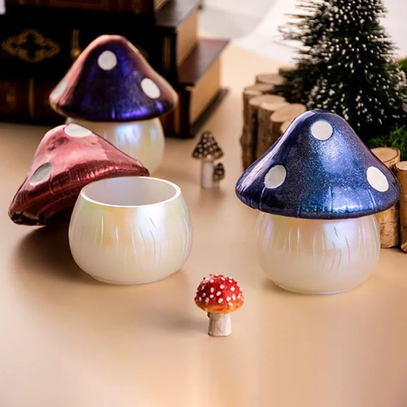 

DIY Halloween Witch Pumpkin House Mold Crystal Epoxy Resin Mold Mushroom Storage Box Jewelry Box Mirror Silicone Mold