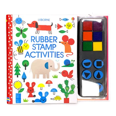 Детские книги с отпечатками пальцев резиновыми штампами чернильная подкладка