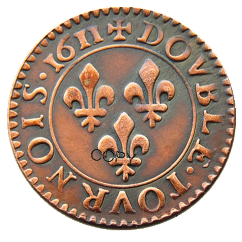 

France 1611 100% Copper Copy Coins