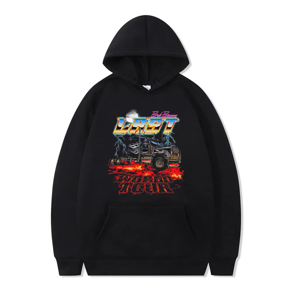 

Rapper Bad Bunny 2022 Classic Competition Victory Print Winter Trend Long Sleeve Thick Loose Casual Unisex Hoodie High Street