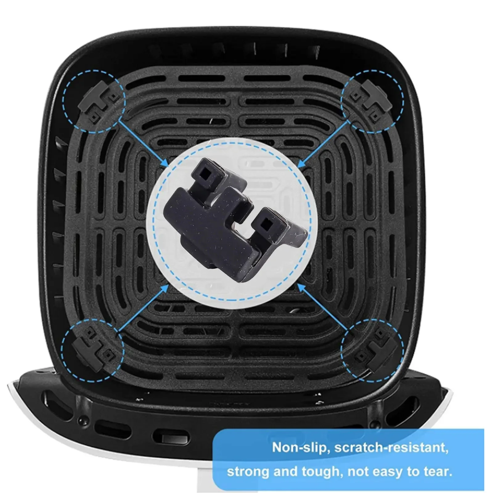 Легко чистящиеся и устанавливаемые сменные резиновые ножки для фритюрницы