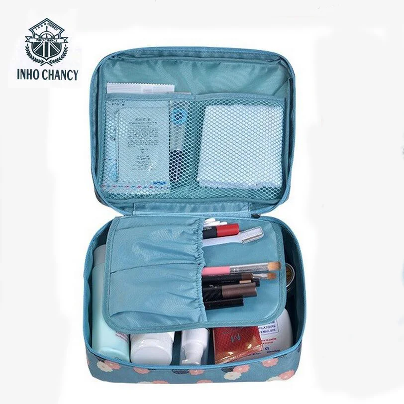 

Neceser Multifunction waterproof Toiletry Make Up Organizer double-layer makeup bag Man Women travel cosmetic bag wash bag