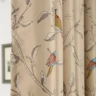 Винтажные занавески с принтом птиц в деревенском стиле для гостиной, спальни, декоративные занавески для кухни, занавески для окон в деревенском стиле